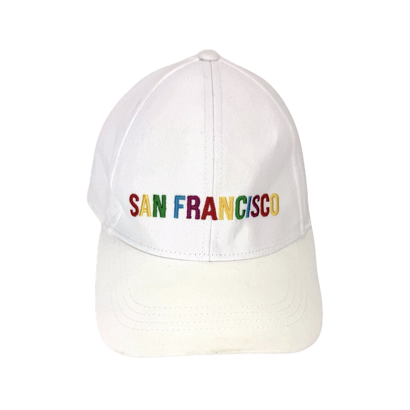 San Francisco White Baseball Hat Cap, Adjustable Strap, Multicolor, Pride